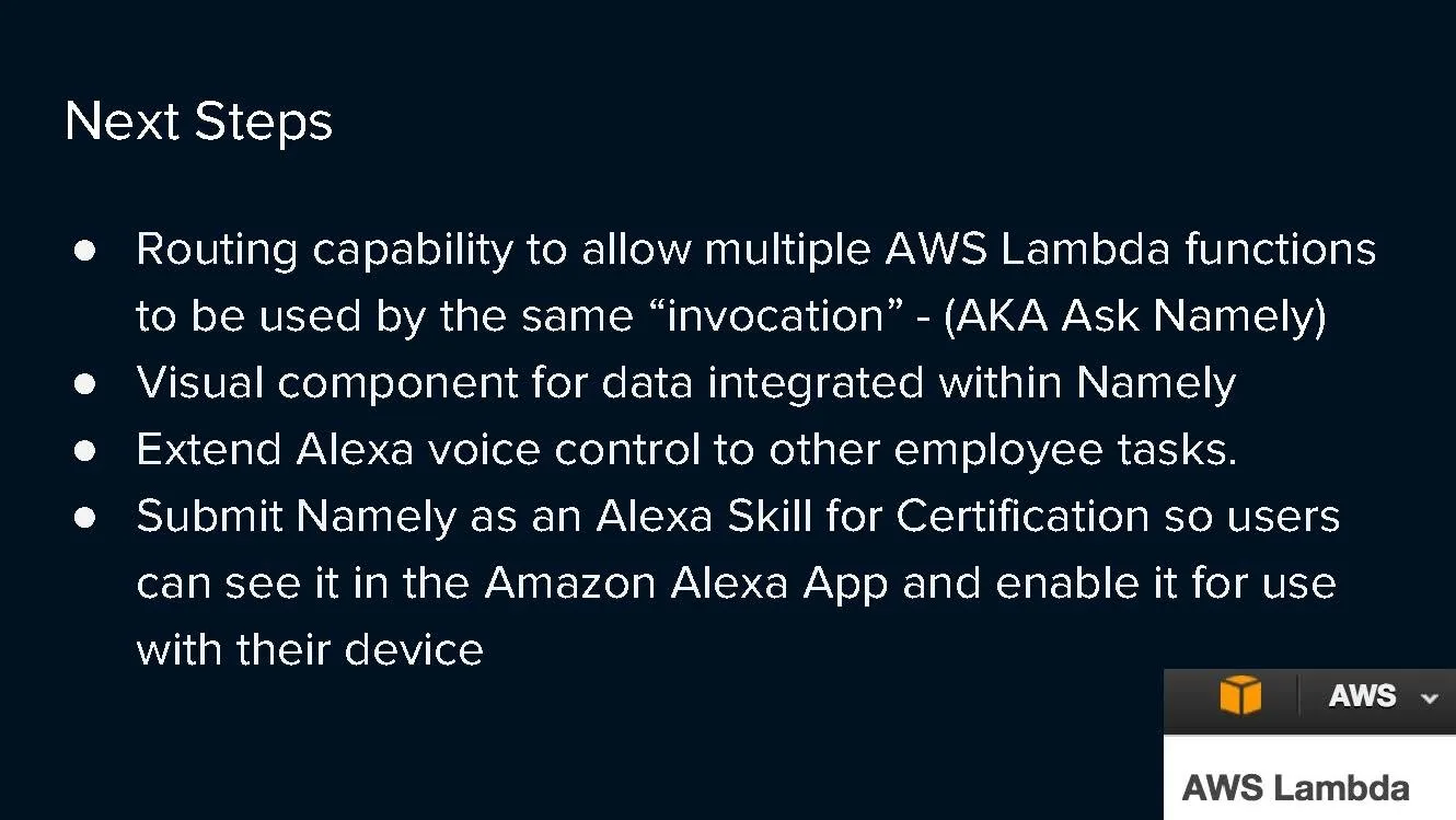 Alexa for Namely — image 7 of 7
